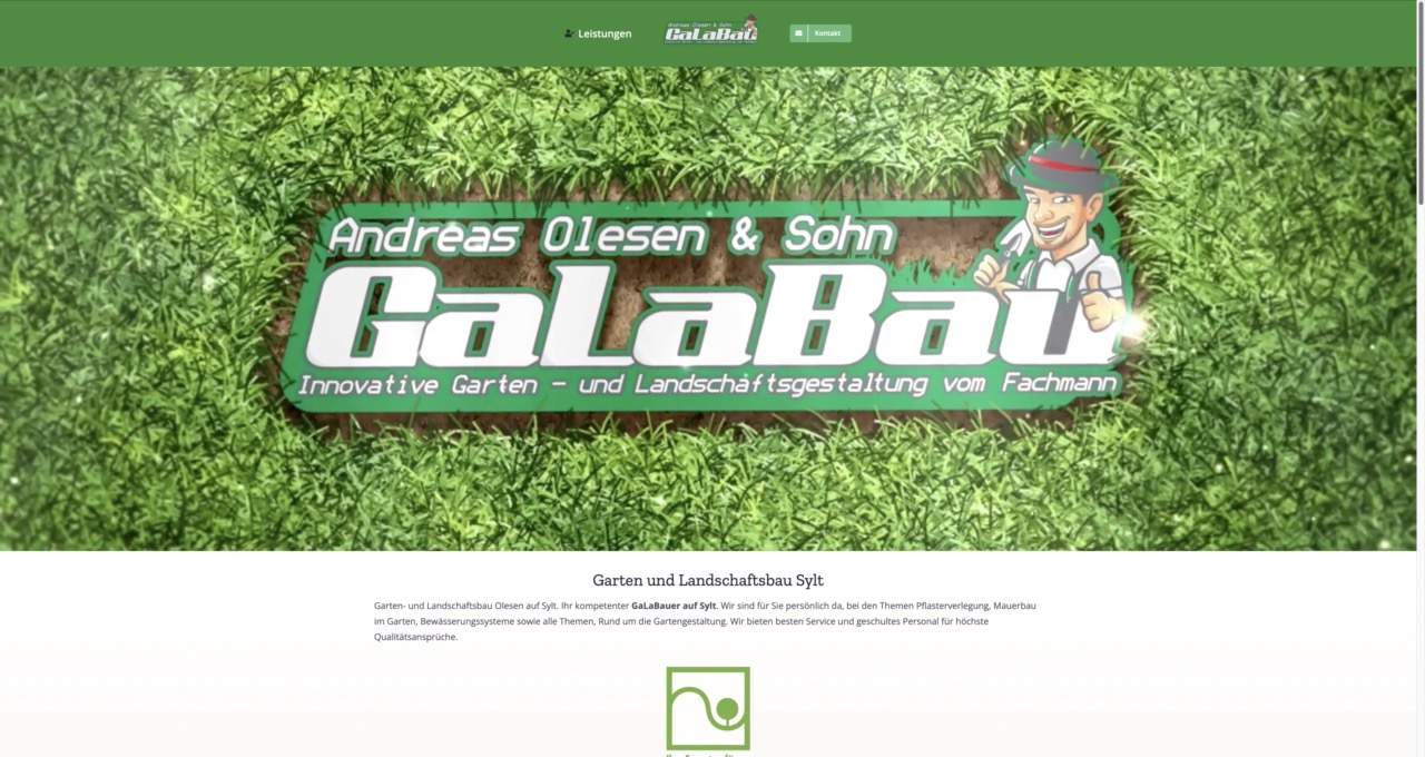 Homepage erstellen lassen für Garten Landschaftsbau