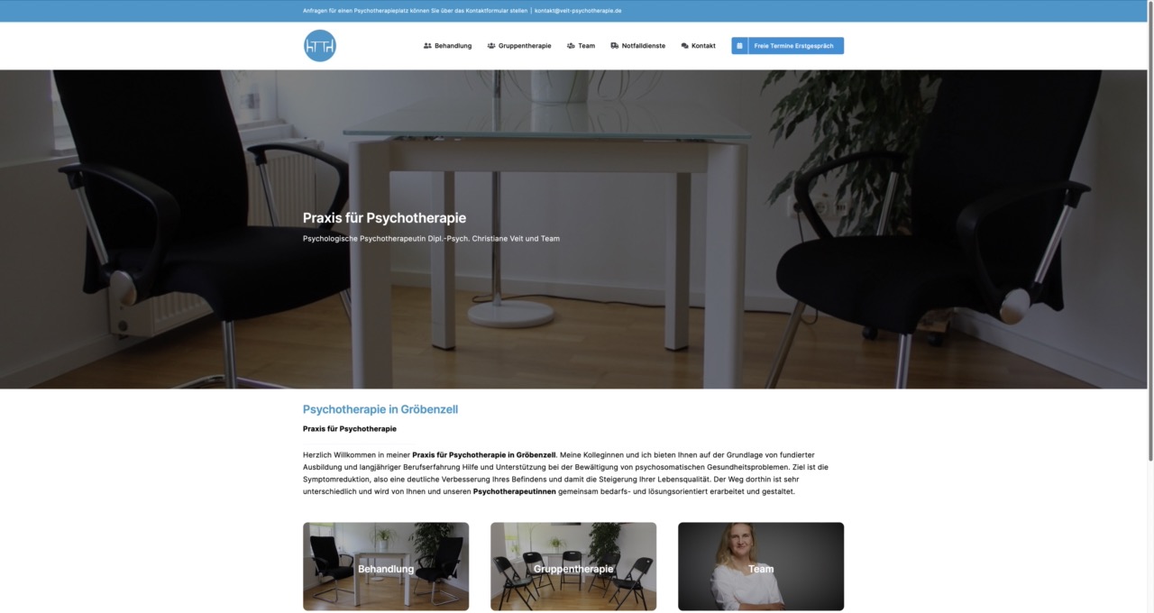 Homepage erstellen lassen für Psychotherapeuten