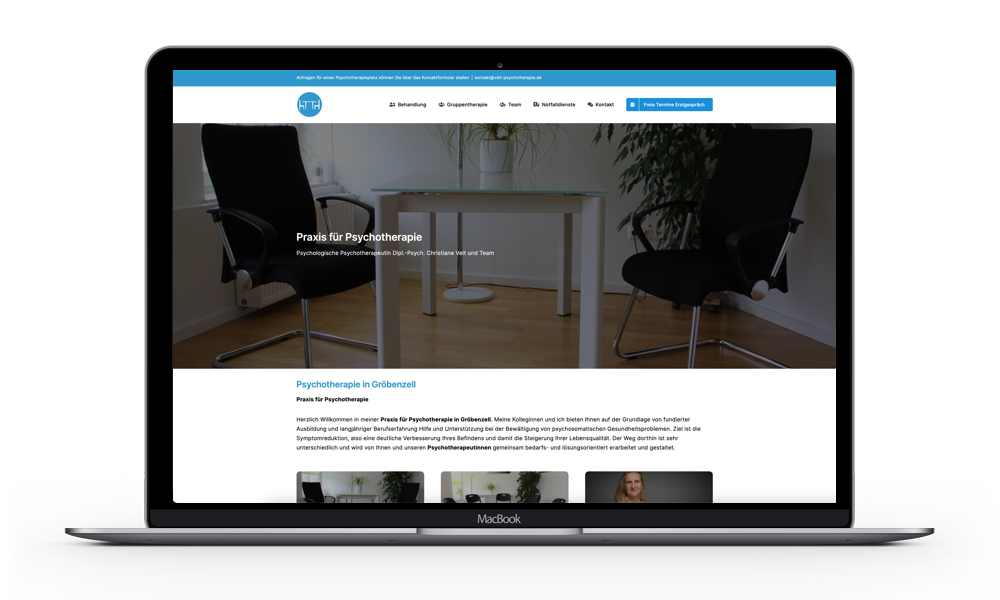 Homepage erstellen lassen für Psychotherapeuten