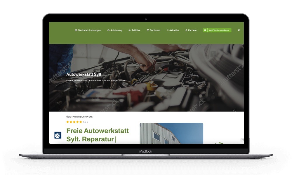 Website erstellen lassen für Autowerkstatt