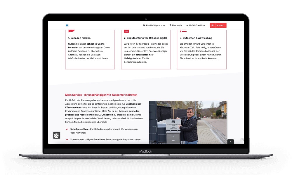 Groß (Bretten) Homepage erstellen lassen für Kfz-Gutachter