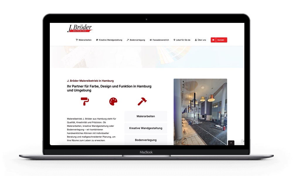 Website erstellen lassen für Maler