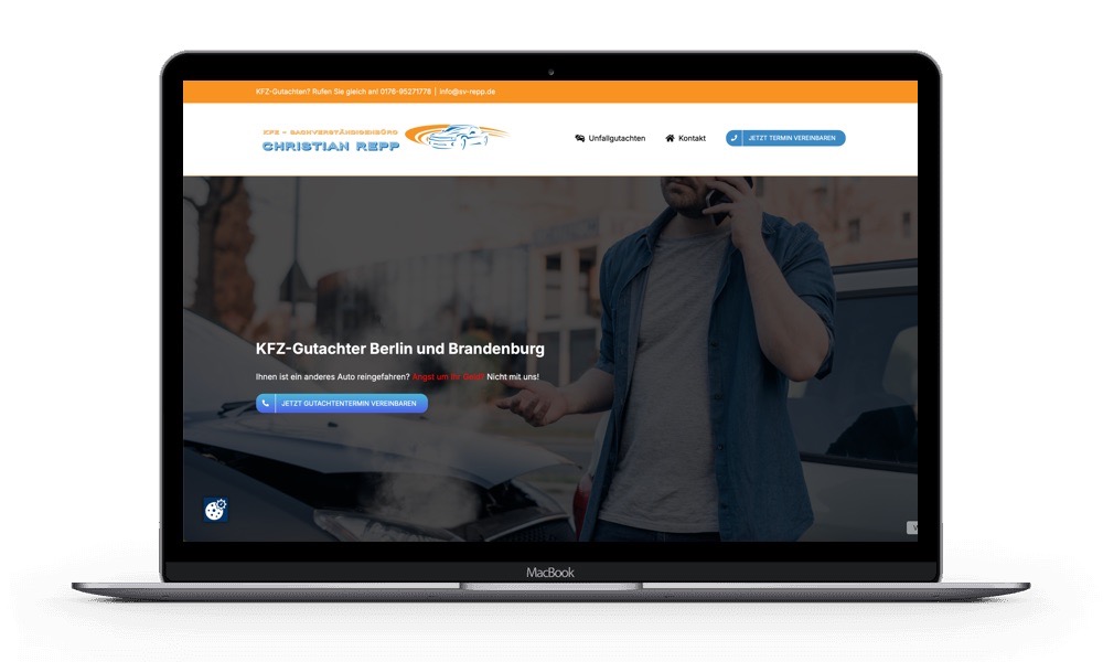 Groß (Gutachter Repp) Webdesign für Kfz Gutachter