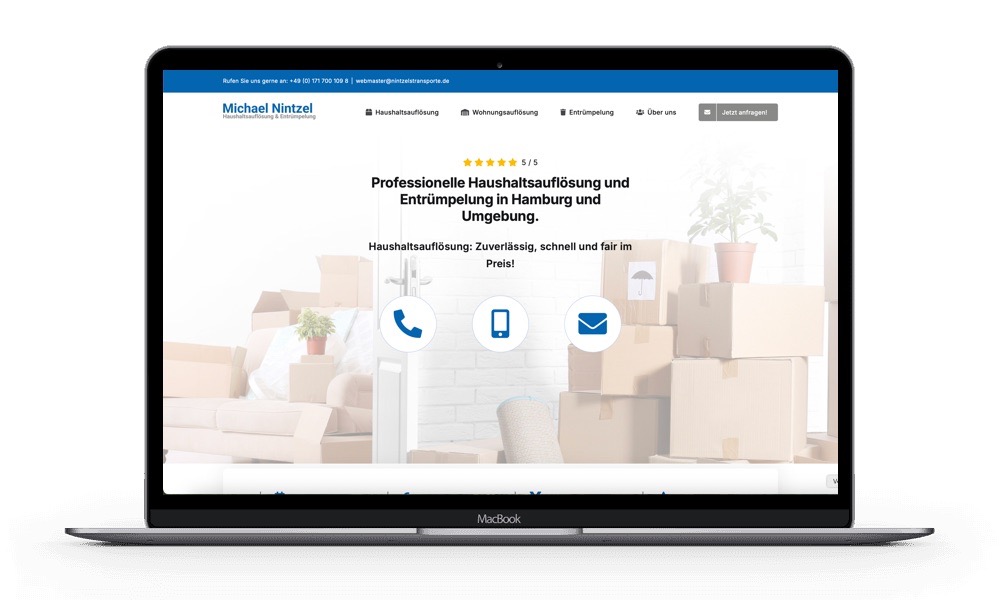 Website erstellen lassen für Haushaltsauflösung