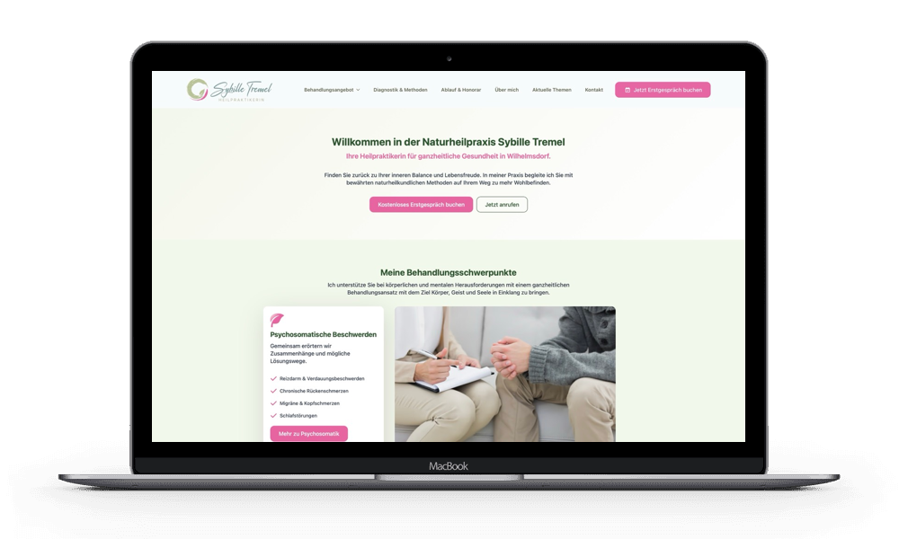 Homepage erstellen lassen für Heilpraktiker