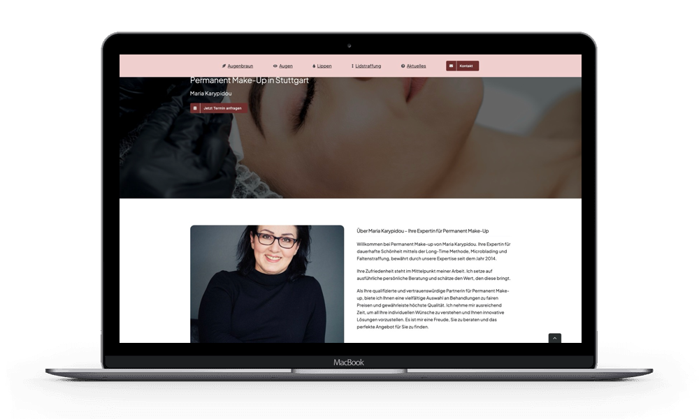 Website erstellen lassen für Kosmetiker