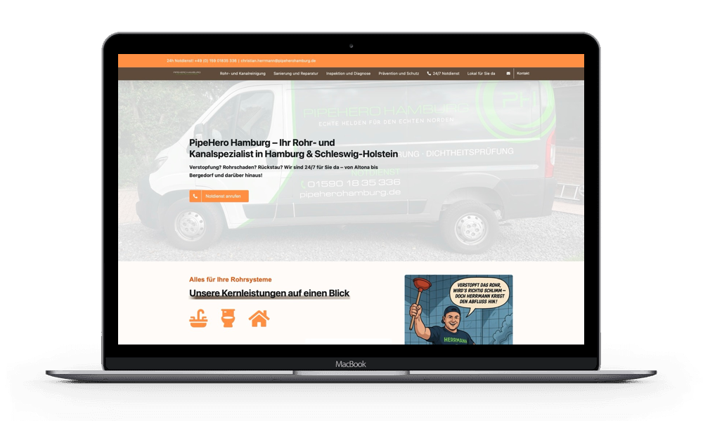 Firmenwebsite erstellen lassen Hamburg