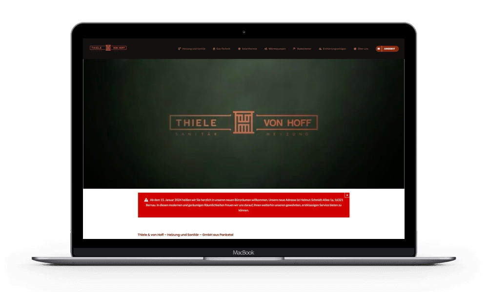 Website erstellen lassen für Gas-Wasser-Installateure